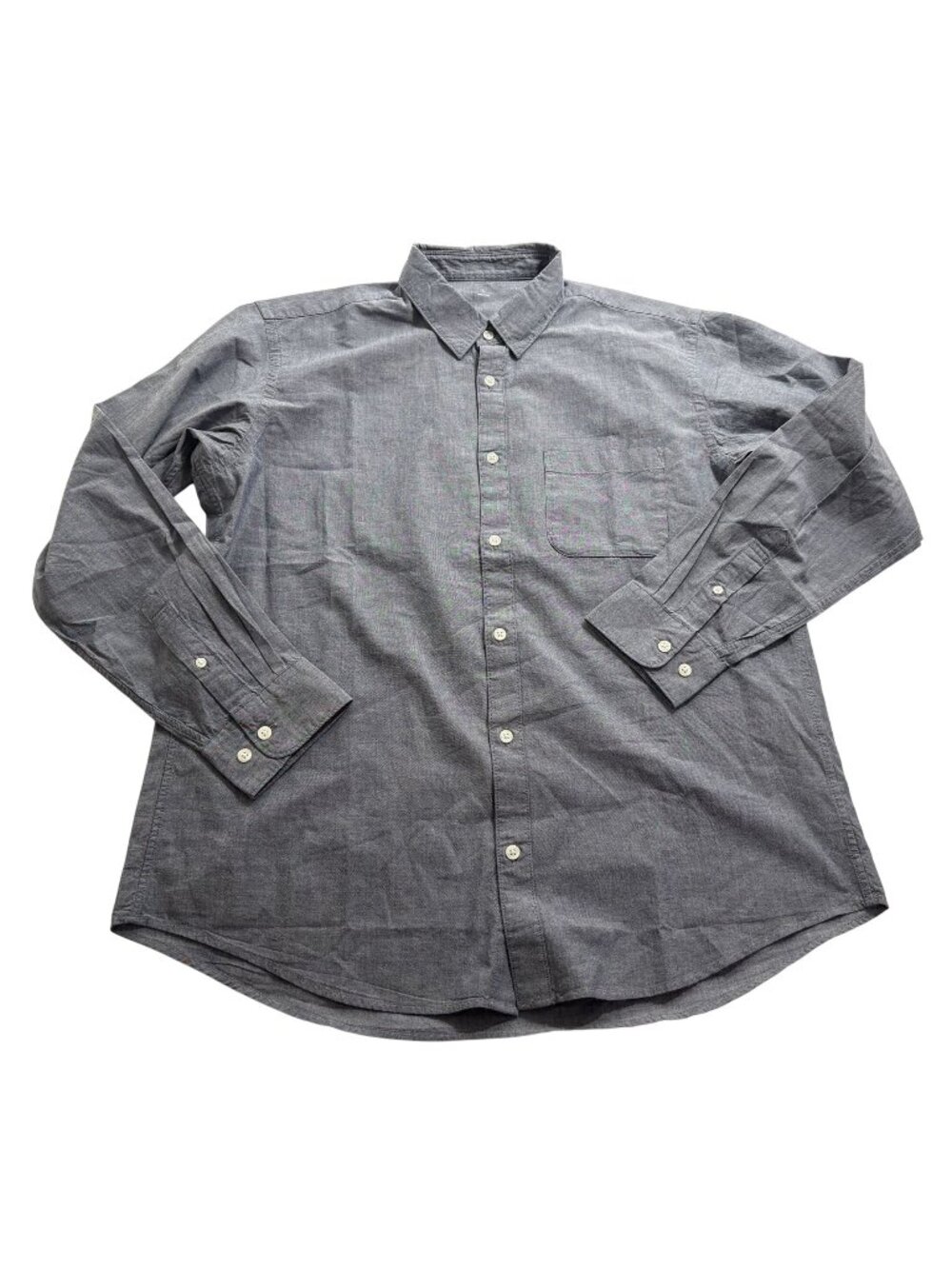 Muji Button Up Shirt in Blue